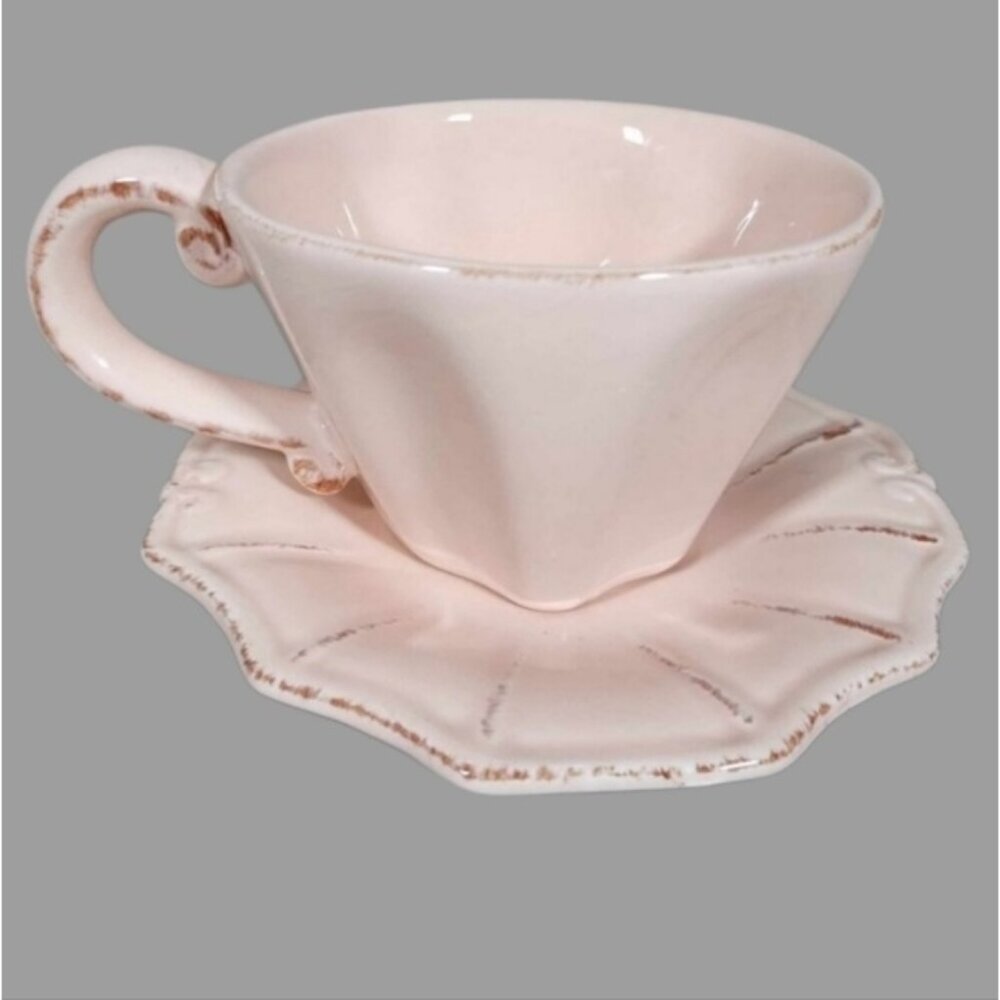 Pink distressed style Provence by Maxcera tea set‎ Alice in wonderland